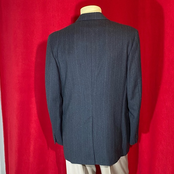 Wool men suit dark grey 40L - Picture 8 of 16